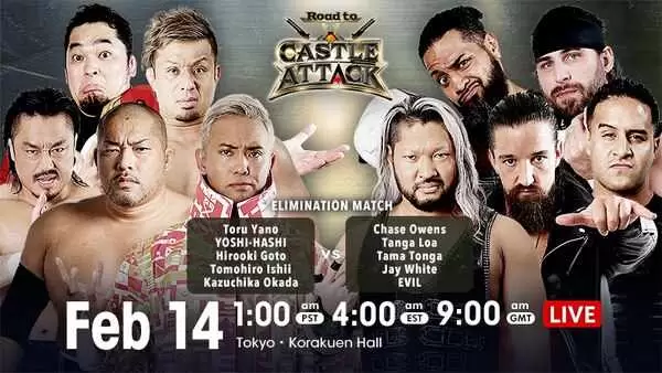 Watch Wrestling NJPW Road to Castle Attack 2021 2/14/21