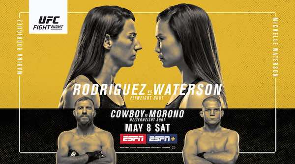 Watch Wrestling UFC Fight Night Vegas 26: Rodriguez vs. Waterson 5/8/21 Live Online
