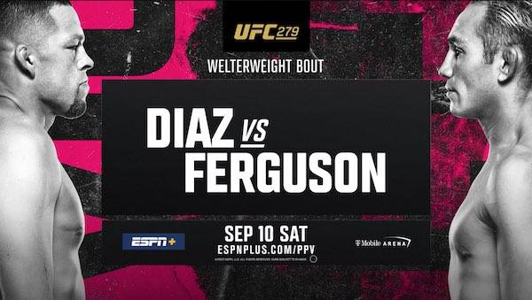 Watch Wrestling UFC 279: Diaz vs. Ferguson 9/10/22 Live Online