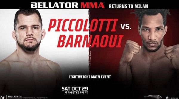 Watch Wrestling Bellator 287: Piccolotti vs. Barnaoui 10/29/22
