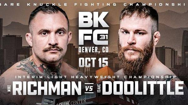 Watch Wrestling BKFC 31 Denver : Mike Richman vs. Isaac Doolittle 10/15/22