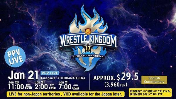 Watch Wrestling NJPW Wrestle Kingdom 17 2023 1/20/23 Day2