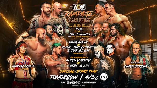Watch Wrestling AEW Rampage Live 11/25/22