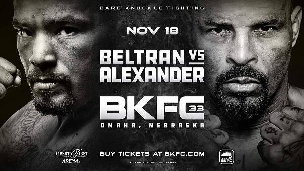 Watch Wrestling BKFC 33 Omaha: Joey Beltran vs. Houston Alexander 11/18/22