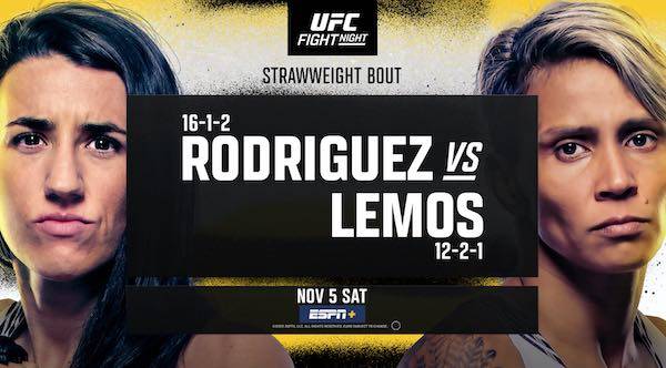 Watch Wrestling UFC Fight Night Vegas 64: Rodriguez vs. Lemos 11/5/22