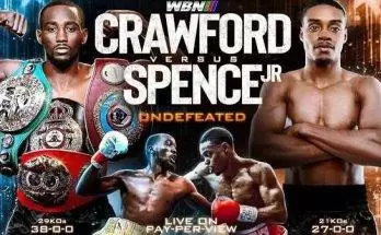 Watch Wrestling Spence Jr. vs. Crawford 7/29/23 July 29th 2023