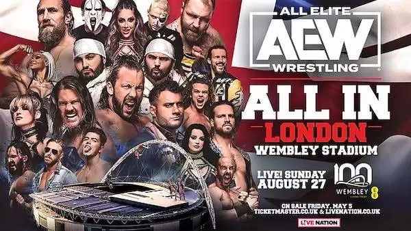 Watch Wrestling AEW All in London 2023 PPV 8/27/23 27th August 2023 Live Online