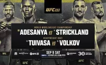 Watch Wrestling UFC 293: Adesanya vs Strickland 9/9/23 9th September 2023 Live