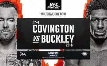 Watch Wrestling UFC Fight Night Tampa: Covington vs. Buckley 12/14/24 14th December 2024 Live Online