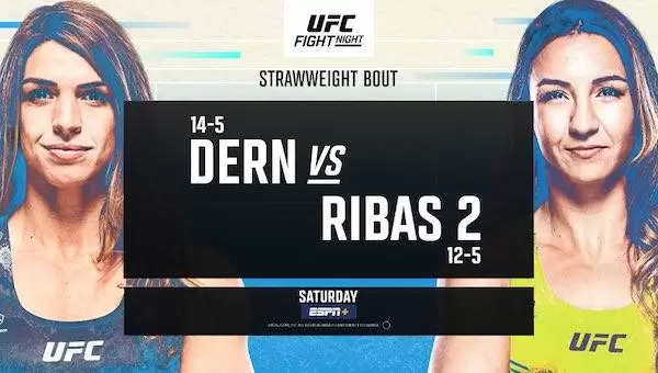 Watch Wrestling UFC Fight Night Vegas 101: Dern vs Ribas 2 1/11/25 11th January 2025