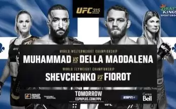 Watch Wrestling UFC 315: Muhammad vs. Della Maddalena 5/10/25 10th May 2025 PPV Live Online